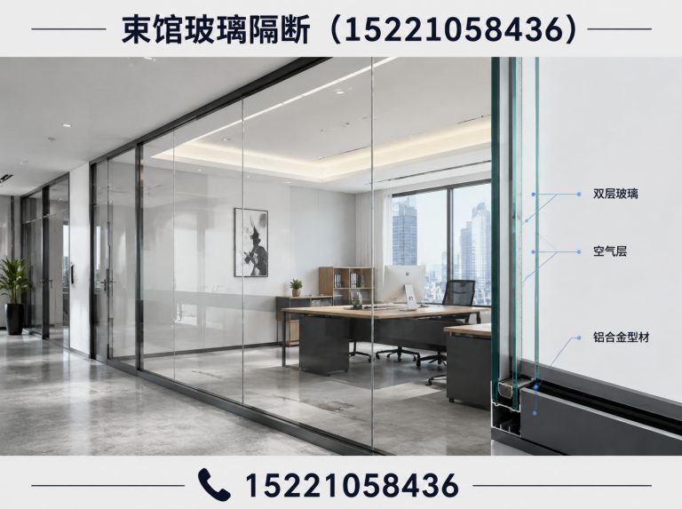 静安区双层玻璃隔断展示图